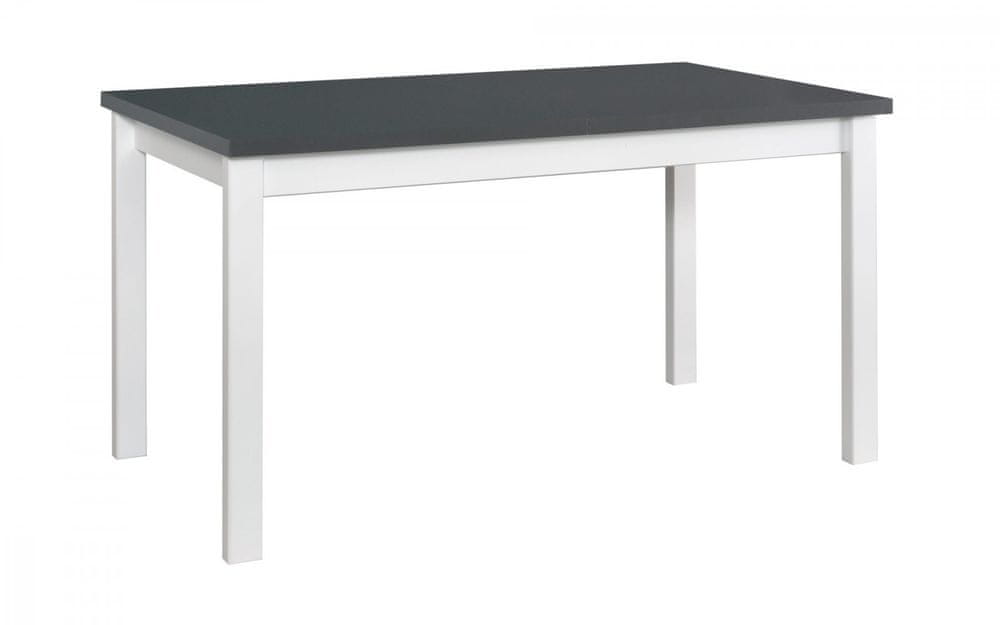 Veneti Jedálenský stôl DOROTA 2 - grafit / biela